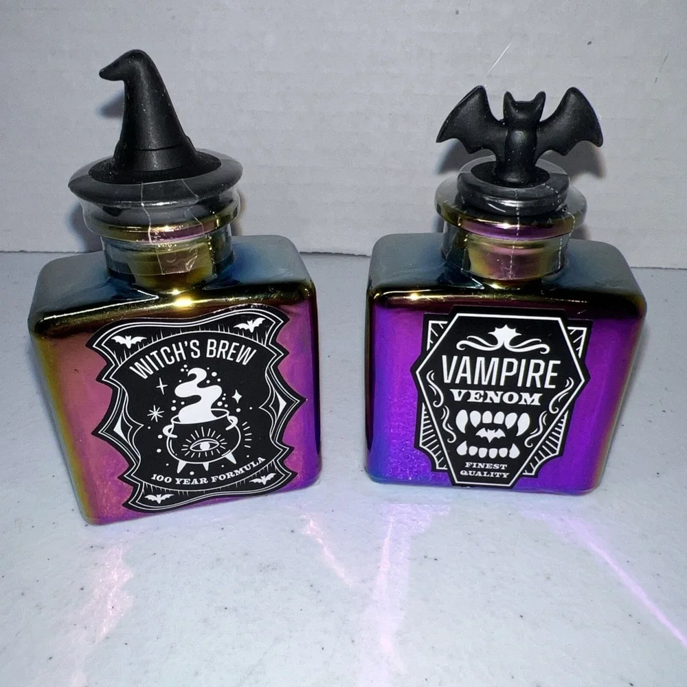 Halloween Glass Mini Potion Empty Bottles Target 2024 Lot Of 2